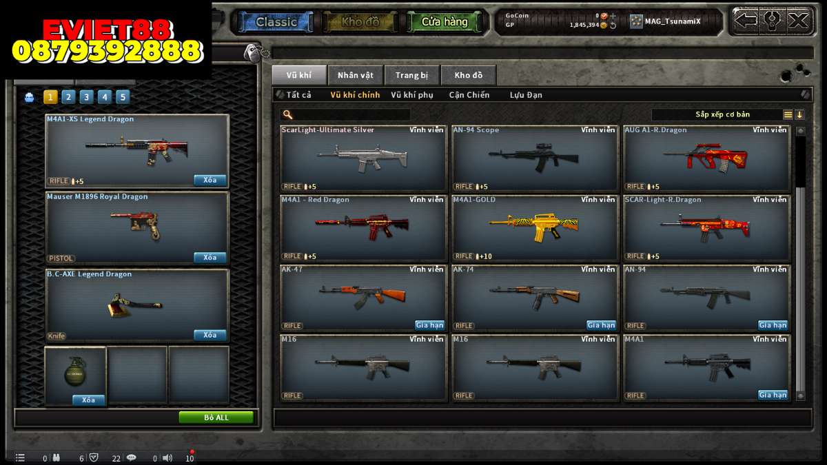 shop acc cf uy tin gia re